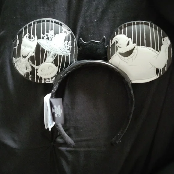 SOLD: Nightmare Before Christmas Disney Mickey Ears Headband - Picture 2 of 5